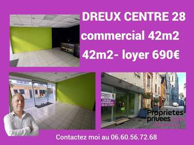 A louer local commercial 42m² empl N°1 Dreux