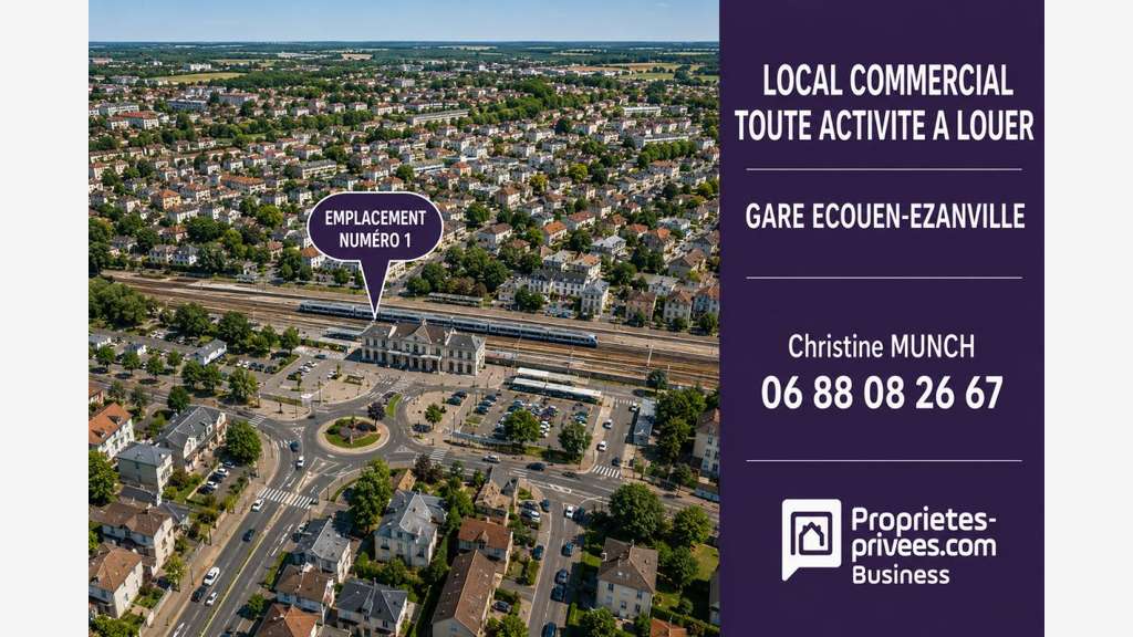 Local commercial à louer empl N°1 Écouen gare