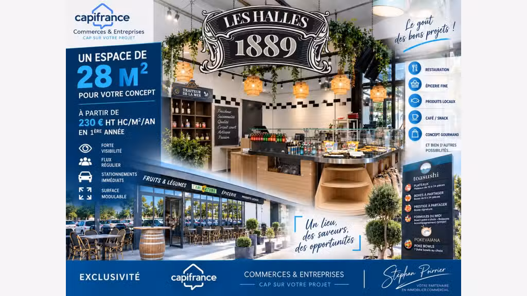 Local 28m² à forte visibilité à louer à Éguilles