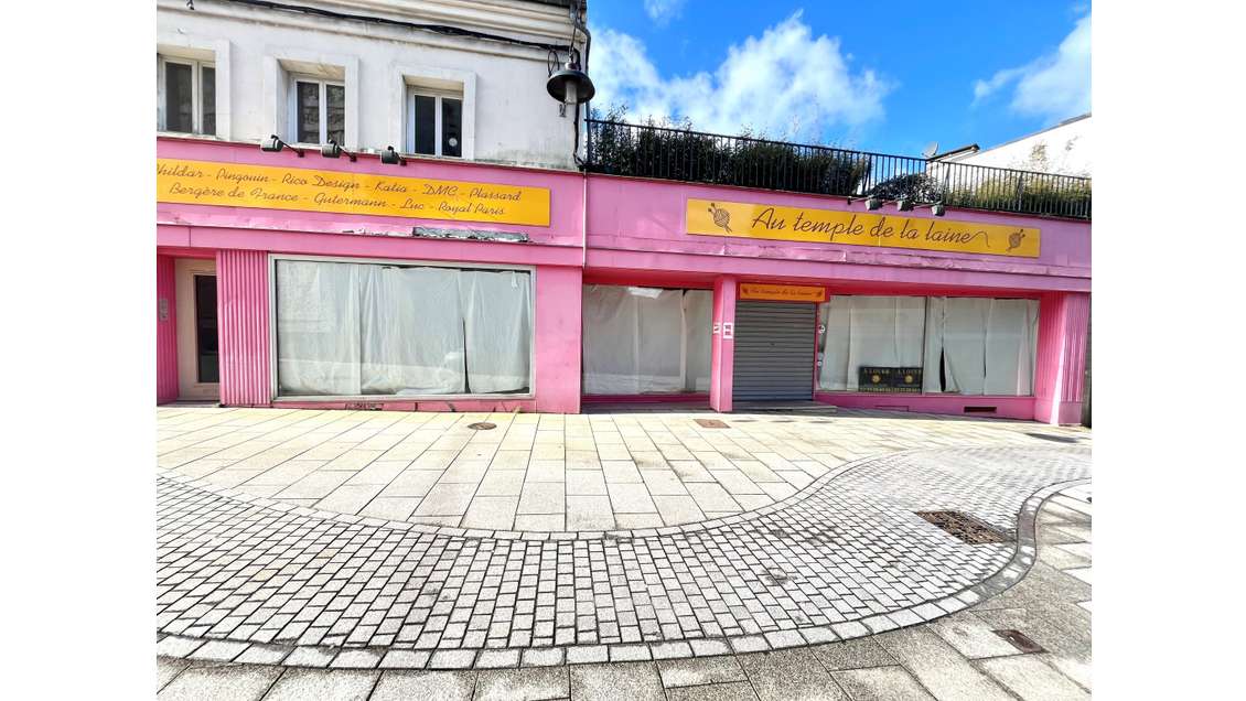 A louer local commercial 180m² hyper centre Fécamp