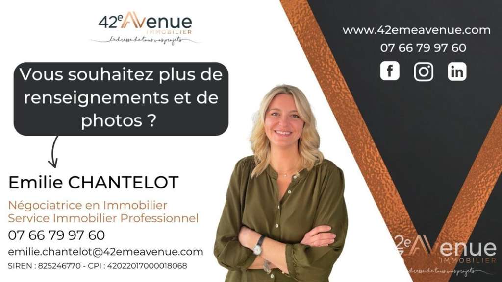 Entrepôt 215m² avec pont roulant à louer à Firminy