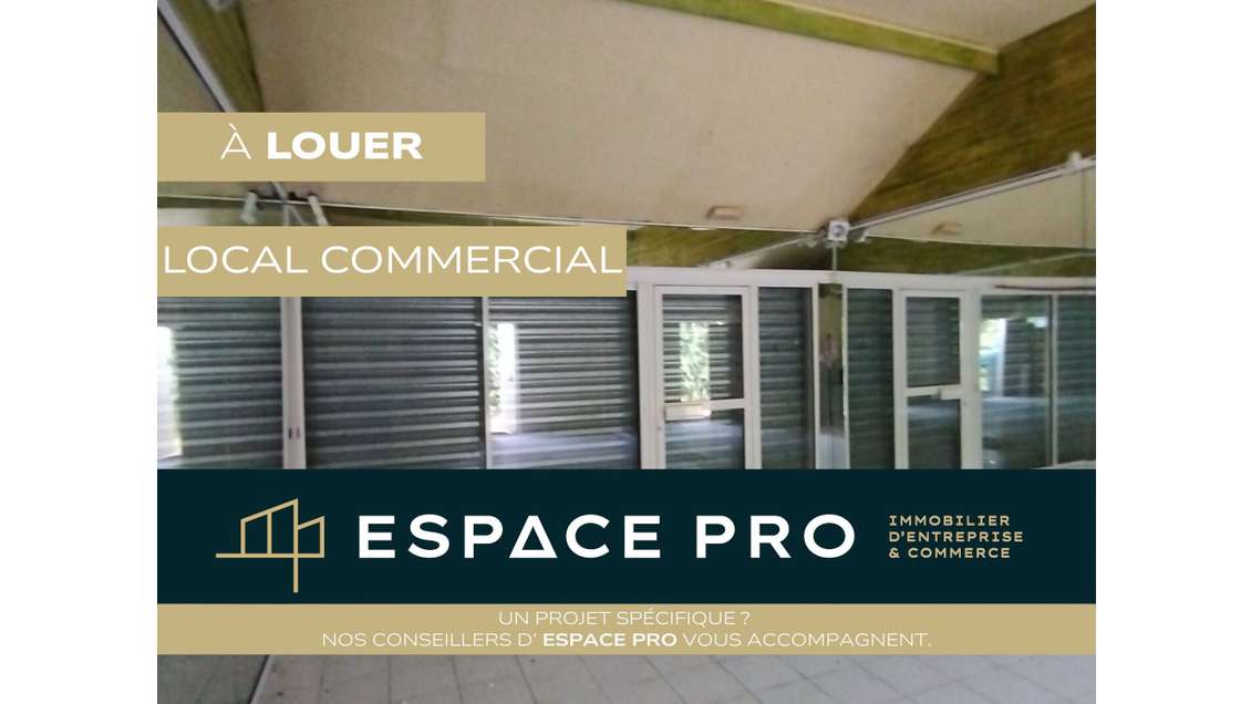 A louer local 30m² avec vitrine au Sud de Caen