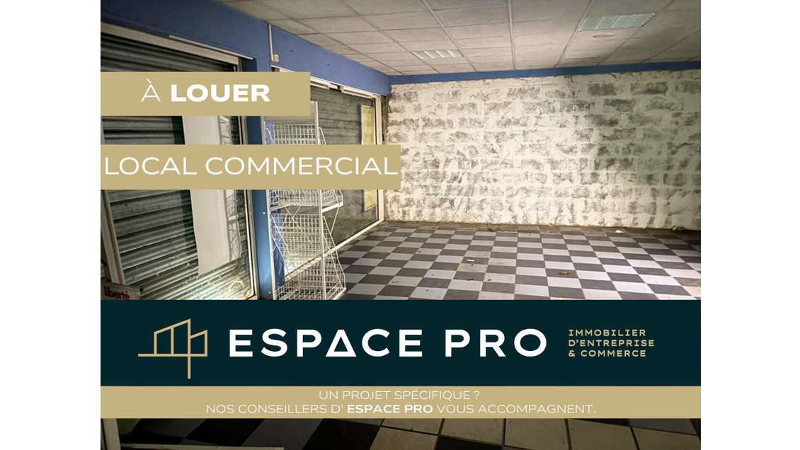 A louer local commercial 81m² au Sud de Caen