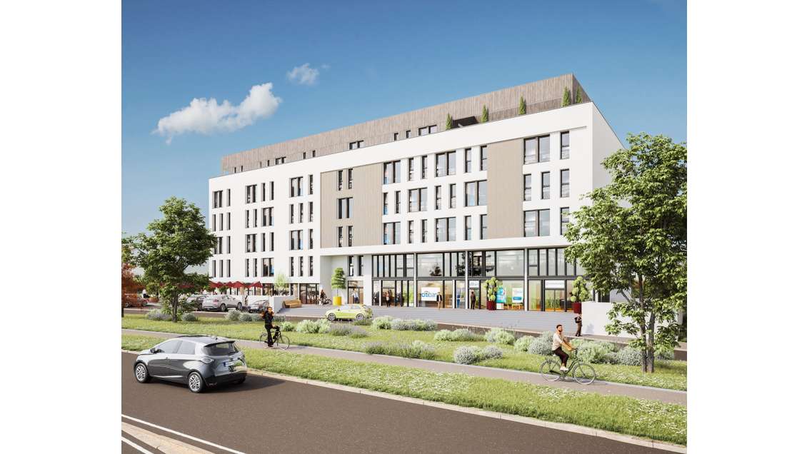 A louer local 129m² axe passagerà Fleury-sur-Orne