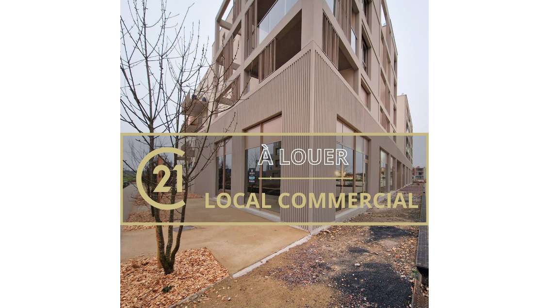 Loue local commercial neuf 264m² Fleury Sur Orne