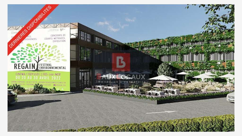 Local commercial neuf 191m² à louer à Fos-sur-Mer