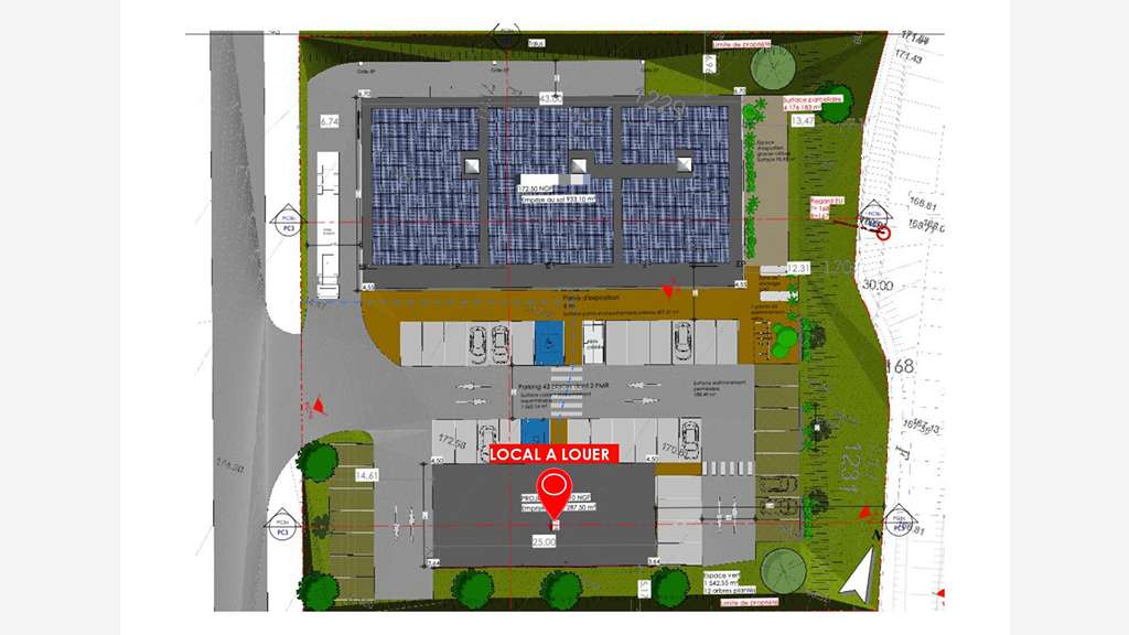 Local commercial Foulayronnes 250 m2