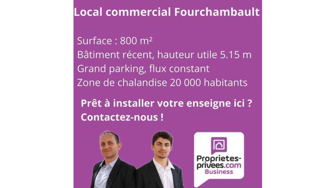 A louer local commercial 800m² Fourchambault ZRR