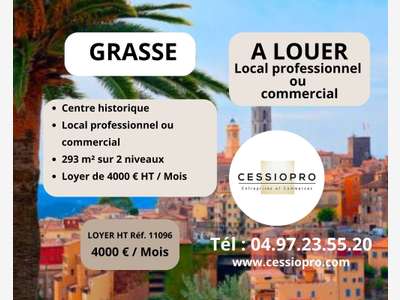 A louer à local commercial 293m² à Grasse