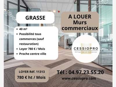 Murs commerciaux 40m² à louer à Grasse 