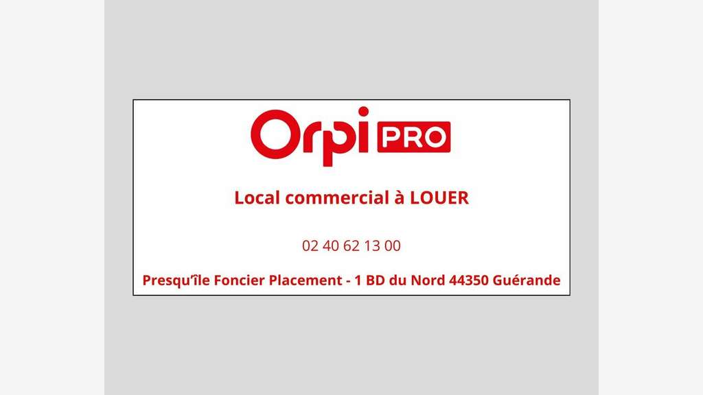 A louer local commercial de 87m² à Guérande