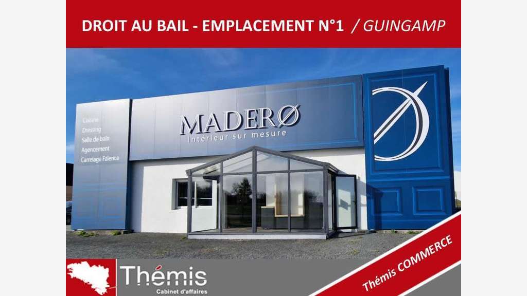 A louer local de 400m² RN12 visible à Guingamp