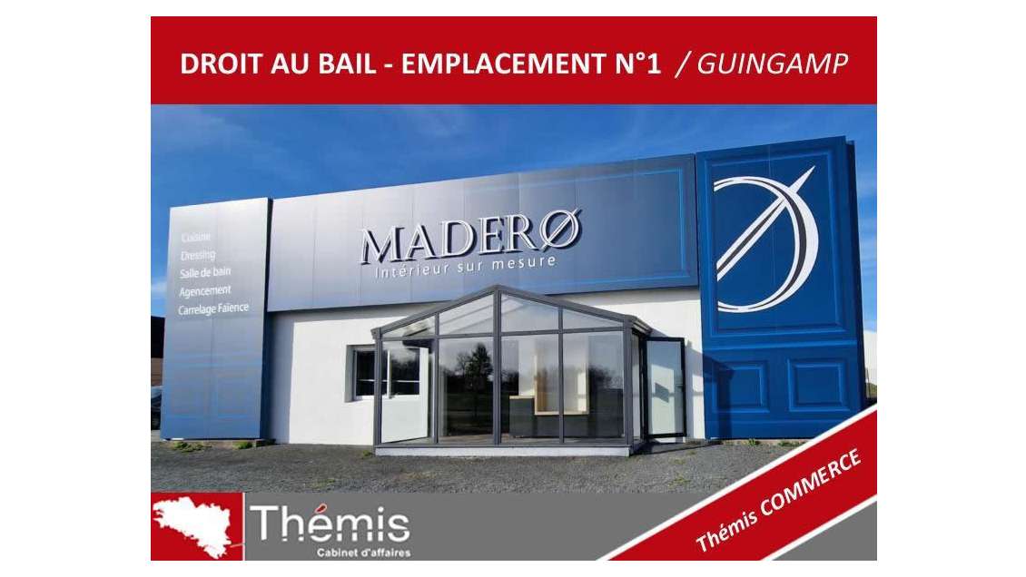 A louer local de 400m² RN12 visible à Guingamp