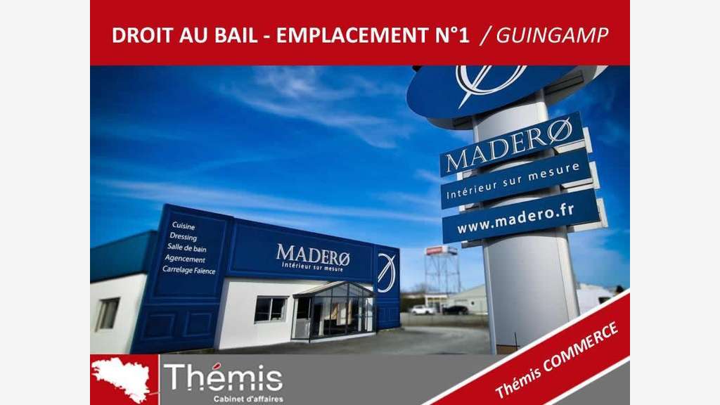 A louer local de 400m² RN12 visible à Guingamp