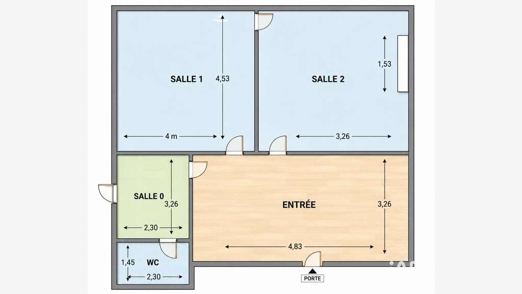 A louer local pro de 66m² en centre-ville Haguenau