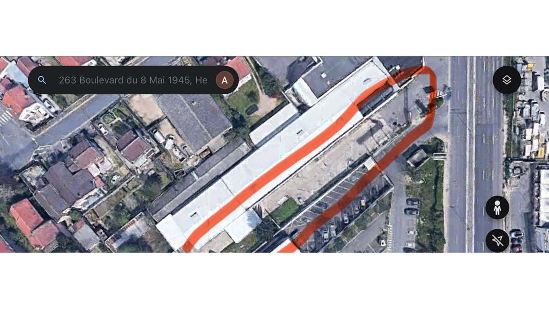 Location parking sur parcelle 1710m² à Herblay