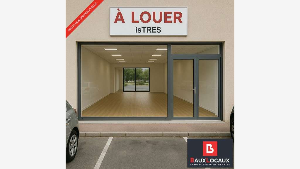Location local commercial 177m² à Istres zone com.