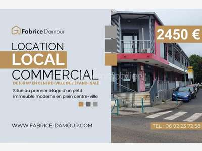 Location local commercial 100m² à L'Étang-Salé