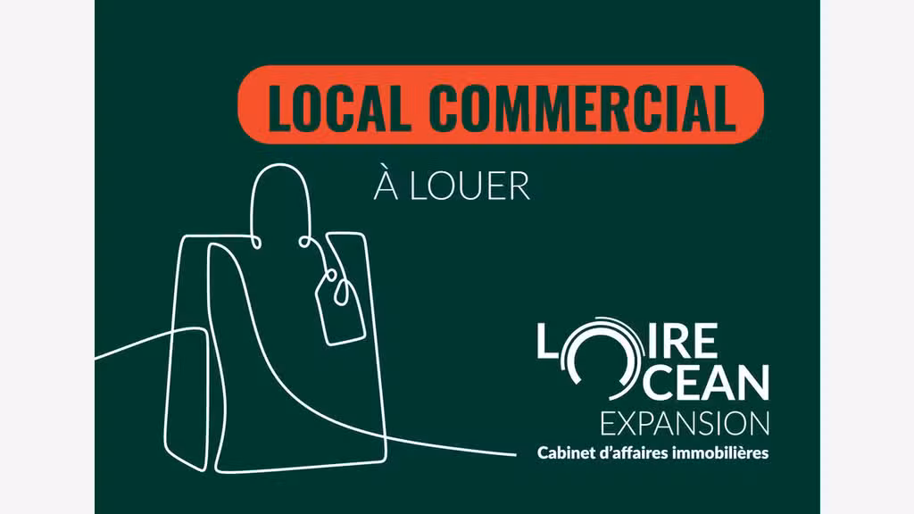 Loue local commercial 50m² hyper centre La Baule