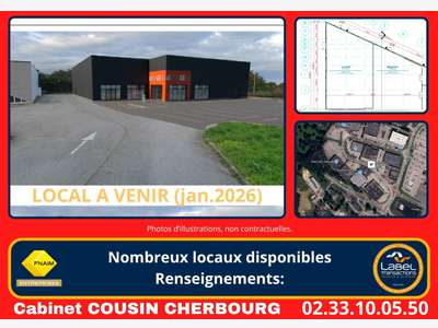 A louer cellule d’activité 340m² ZA Cherbourg