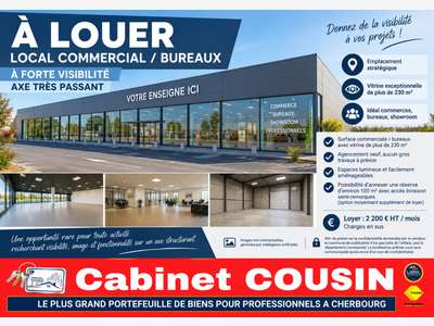 A louer local commerciale de 230m² La Glacerie