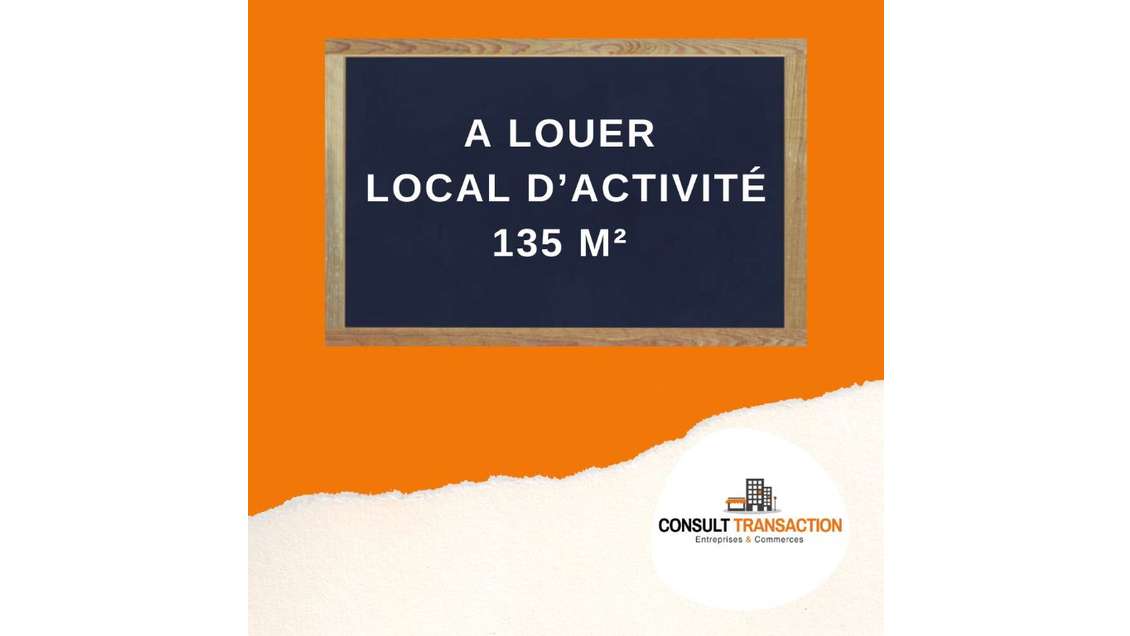 A LOUER - LOCAL ARTISANAL D'ENVIRON 135 M²