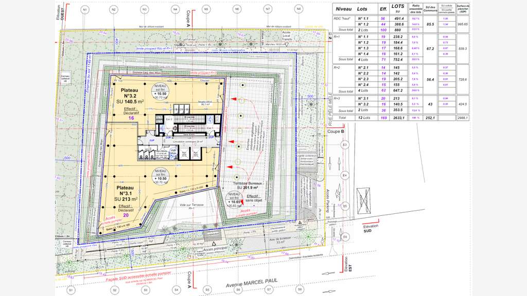 A louer bureaux neufs 2056m² à La Seyne
