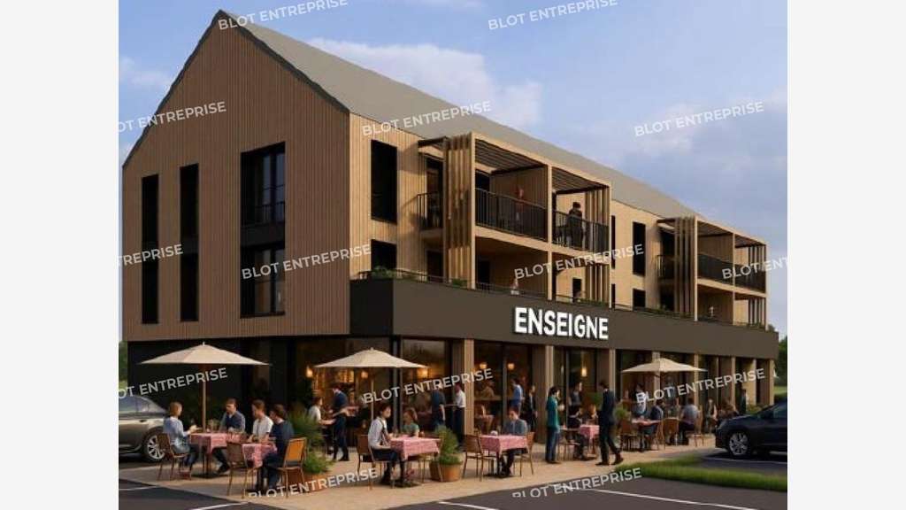 A louer locaux commerciaux 97m² sur Lamballe
