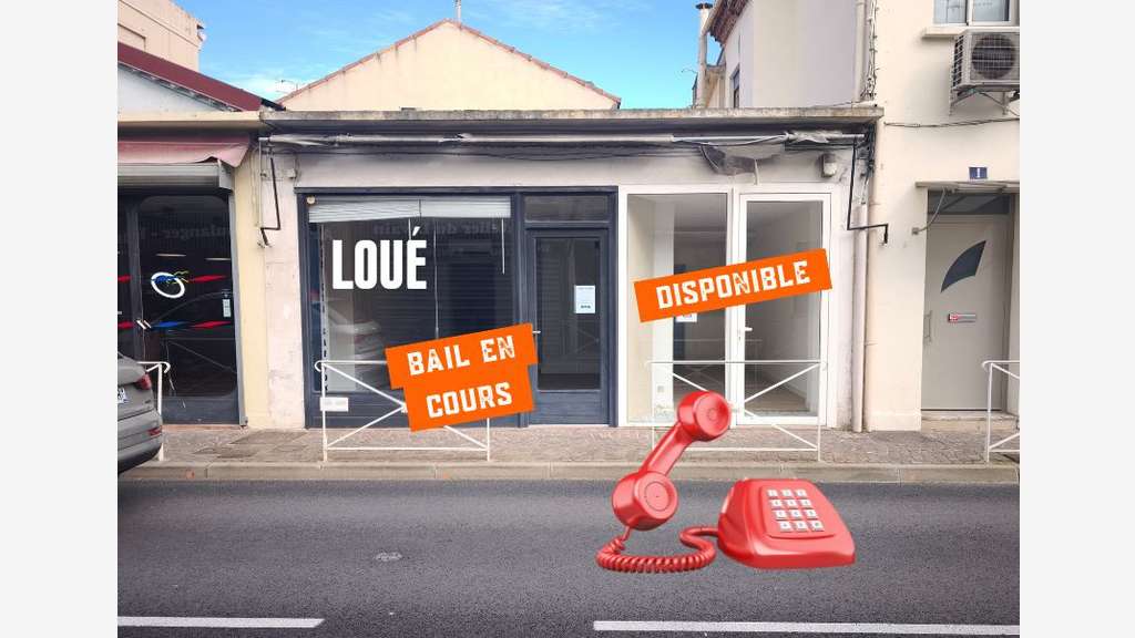 Loue local commercial 22 m² au centre Grau-du-Roi