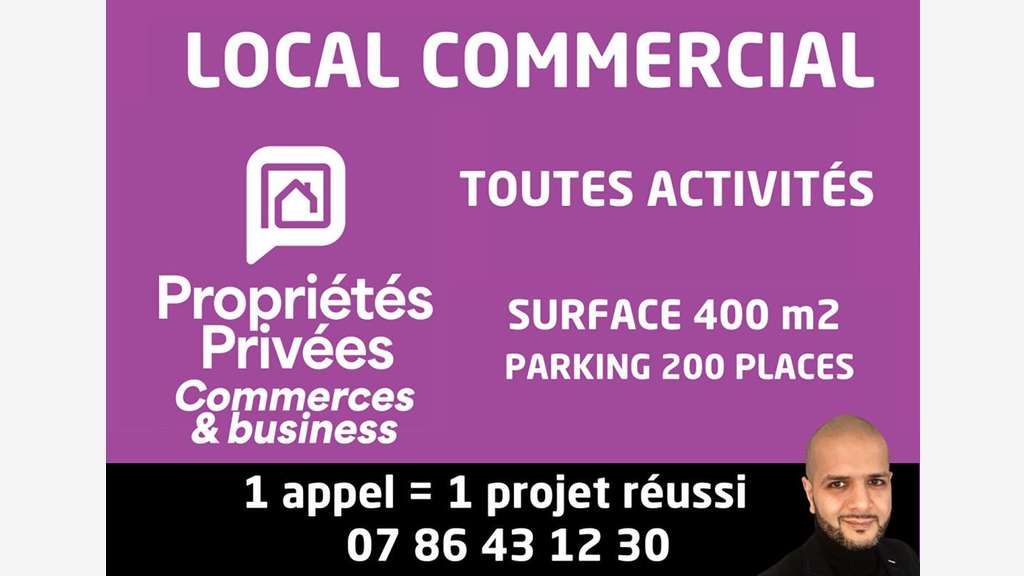 Location local commercial 400m² prox le Treport