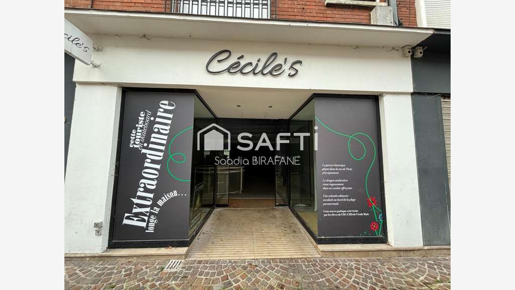A louer local 120m² belle visibilité Lens centre  