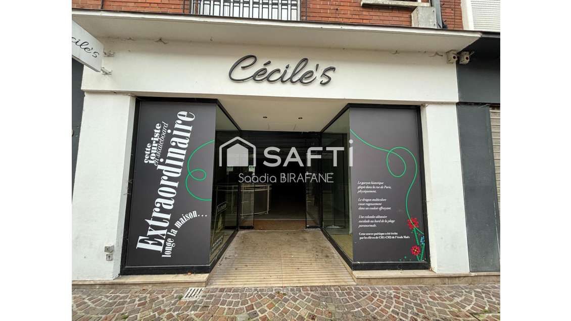 A louer local 120m² belle visibilité Lens centre  