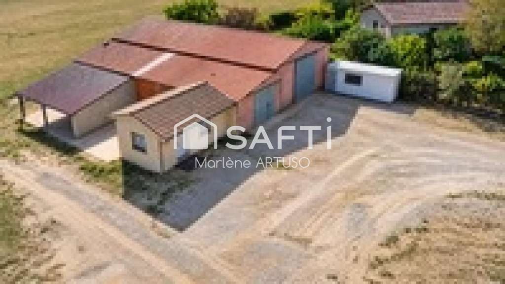 Loue entrepôt 300m² bureau 20m² les Pujols (09100)