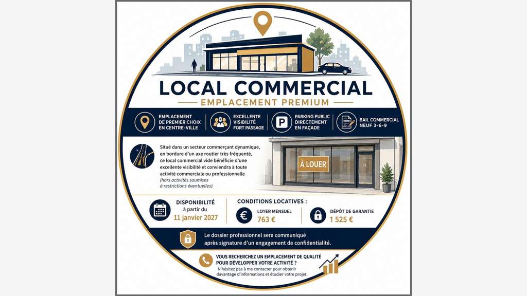 Votre futur local professionnel vous attend.