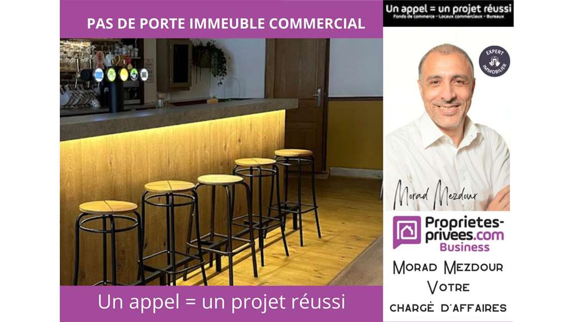 A louer pas de porte commercial 140m² Vieux-lille