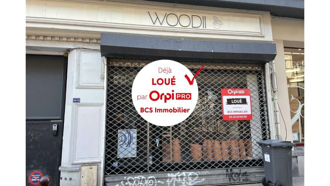A louer local commercial de 52m² à Lille (59000)