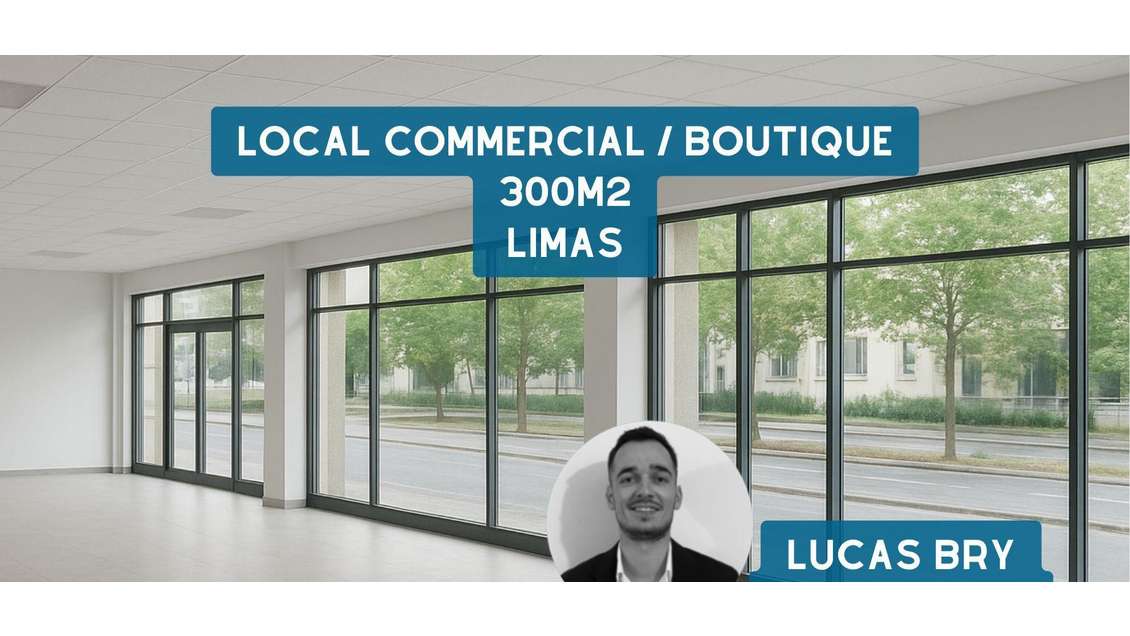 Location local commercial 300m à Limas