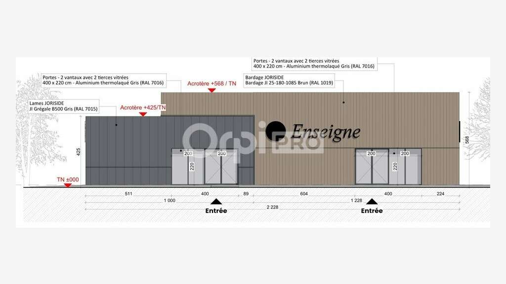 Cellule commerciale 130m² à louer à Limoges Sud