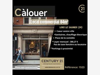 A louer local 84m² Place de la Comédie à Lons