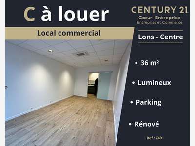 A louer local commercial de 36m² à Lons le Saunier