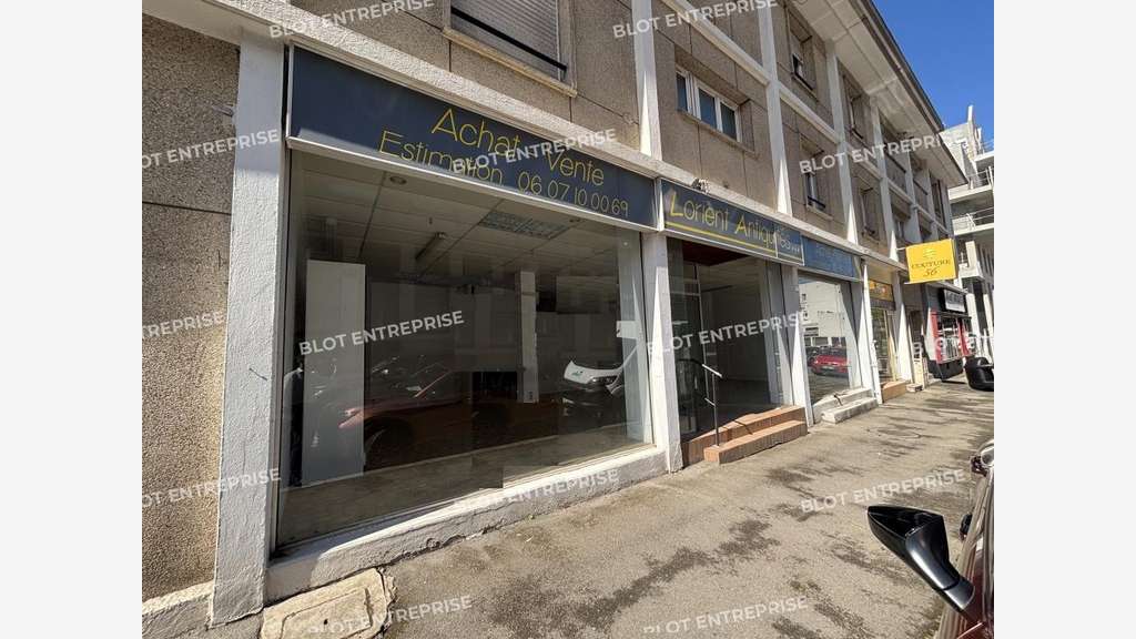 A louer local commercial de 97m² à Lorient centre