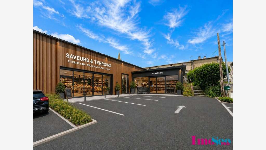 A louer local commercial de 200m² à Lussac centre