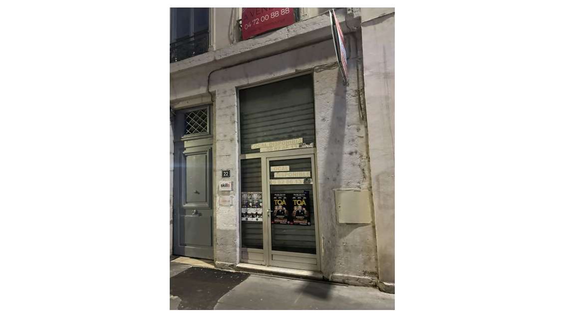 A louer local commercial à Lyon 1er