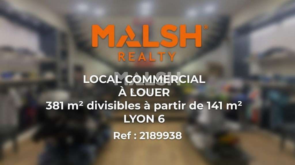 Locaux commerciaux à louer de 381m² à Lyon 69001