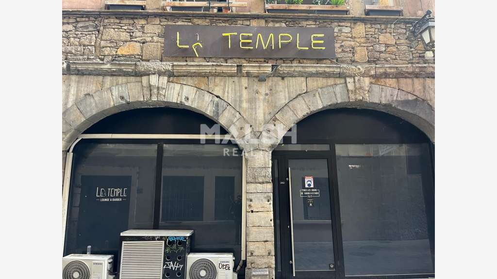 Local à louer 106m² Lyon 2e rue Port du Temple