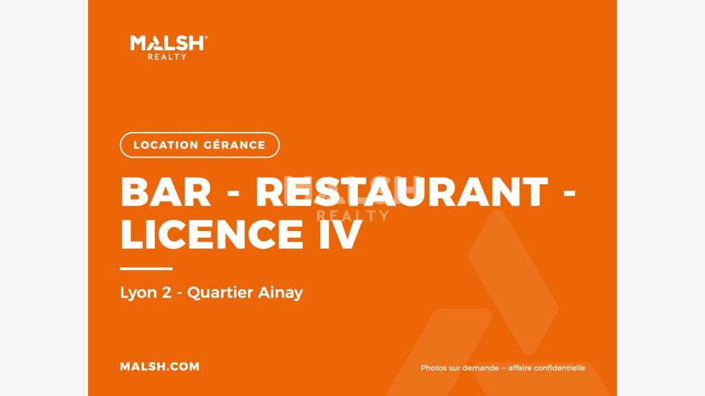 LOCATION GÉRANCE - LYON 2 - RESTAURANT 64 m²