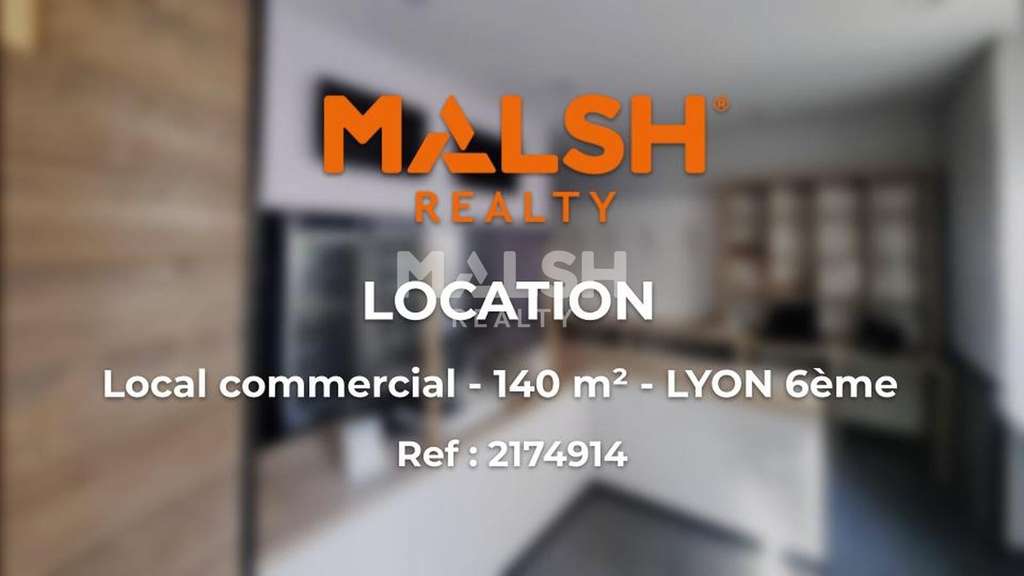 Local commercial à louer 140m² à Lyon 6ème