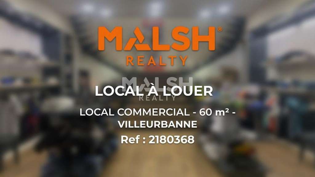 Local commercial à louer 60m² Lyon 6e Rue Masséna
