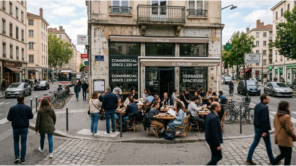 Local 230m² + terrasse à louer à Lyon 7e