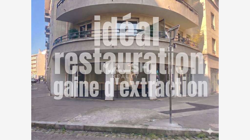 A louer local commercial 88m² Lyon 7e Macé/Gerland